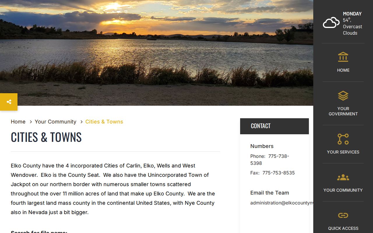 Elko County warrant records, Elko County city and town directory