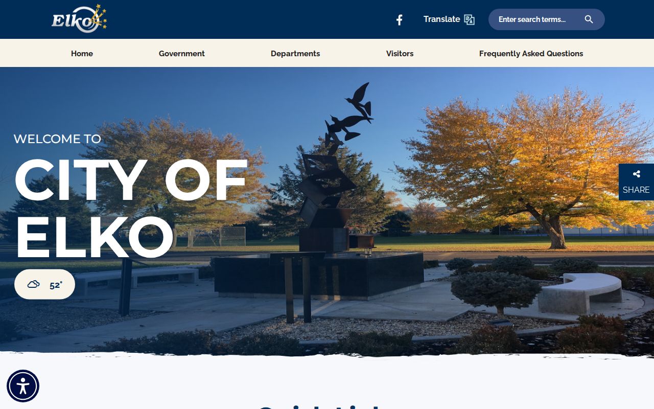 Elko County Elko warrant records, City of Elko official services page